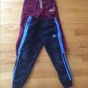 2 pants one adidas and one Gap